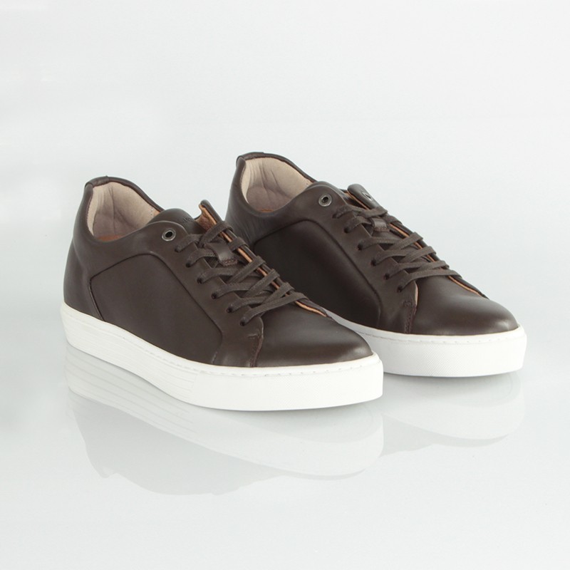 Sneaker talon compensé Homme | Marron +6 CM | Mario Bertulli
