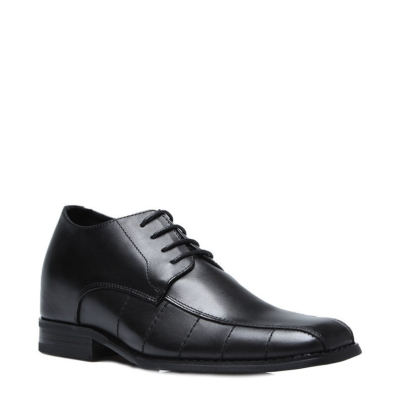 Chaussure Derby compensée Homme | Noir +7 CM | Mario Bertulli