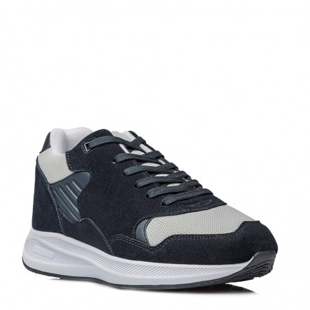 Basket Homme rehaussante  | Bleu +7 CM | Mario Bertulli