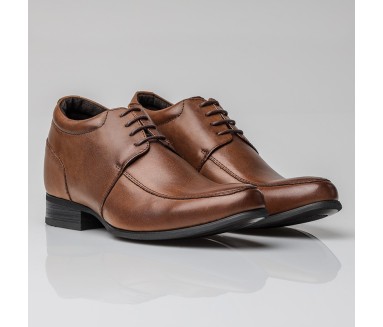 Chaussure Derby compensée Homme | Café +7 CM | Mario Bertulli