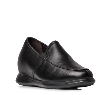 Mocassin rehaussant Homme | Noir +7,5 CM | Mario Bertulli