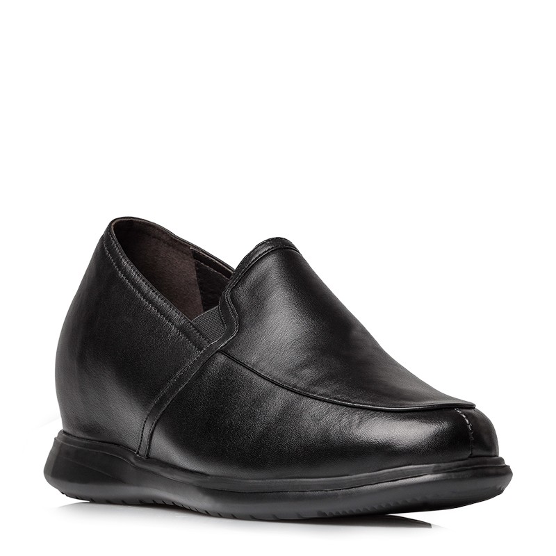 Mocassin rehaussant Homme | Noir +7,5 CM | Mario Bertulli