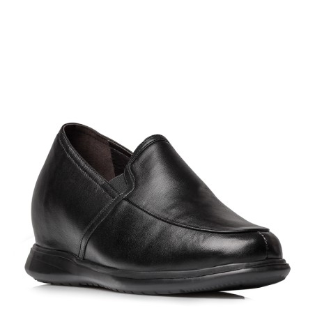 Mocassin rehaussant Homme | Noir +7,5 CM | Mario Bertulli