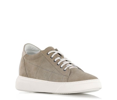Sneaker talon compensé Homme | Sable +7,5 cm | Mario Bertulli
