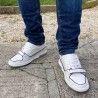 Sneaker Colorina blanc/bleu +7cm - mario bertulli