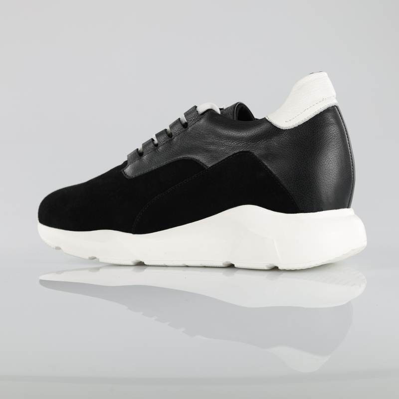 Basket Homme rehaussante  | Noir +8 CM | Mario Bertulli