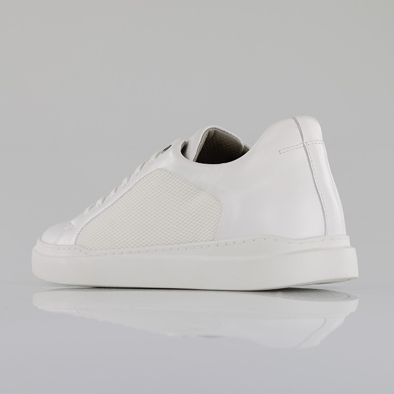 Sneaker talon compensé Homme | blanc +6 cm | Mario Bertulli