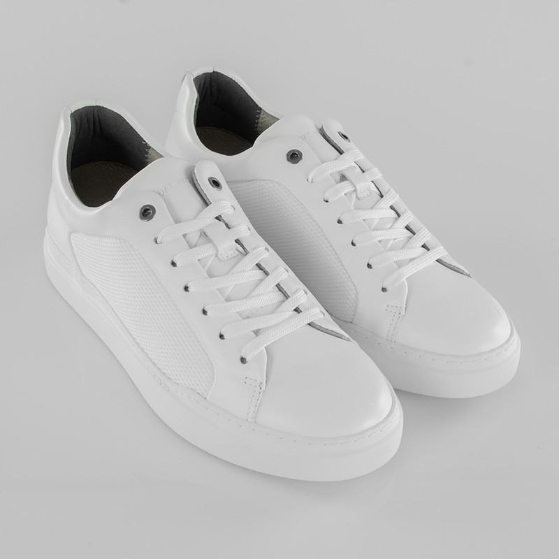 Sneaker talon compensé Homme | blanc +6 cm | Mario Bertulli
