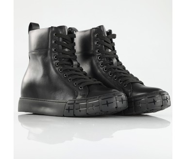 Sneaker Mello noir +8cm - mario bertulli