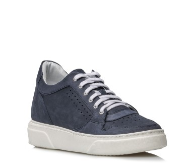 Sneaker Isolabona bleu marine +7cm - mario bertulli