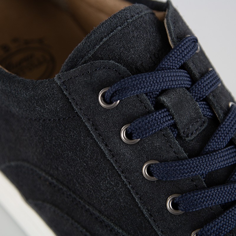 Sneaker talon compensé Homme | Marine +6,5 CM | Mario Bertulli