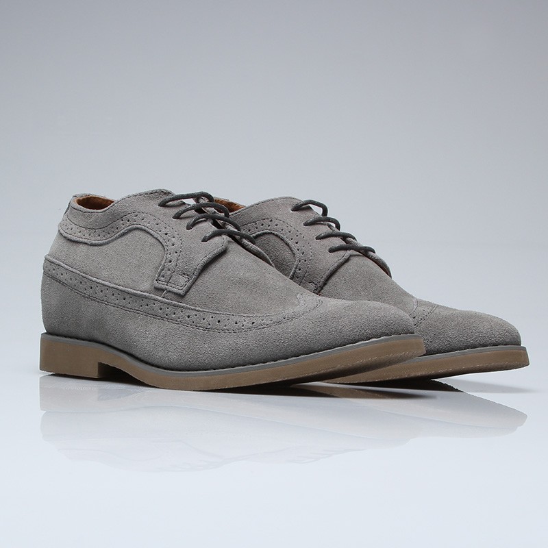 Chaussure Derby compensée Homme | Gris +7 CM | Mario Bertulli