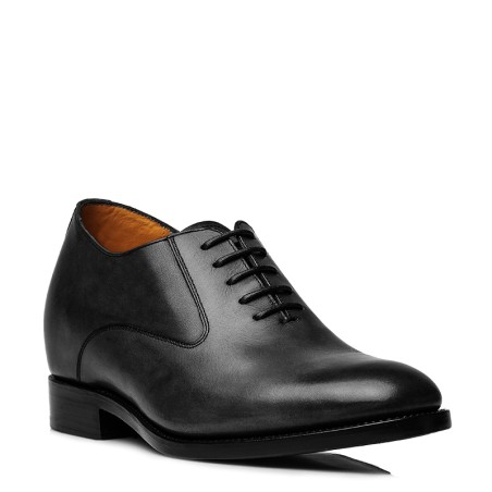 Richelieu compensé Homme | Noir +6 CM | Mario Bertulli