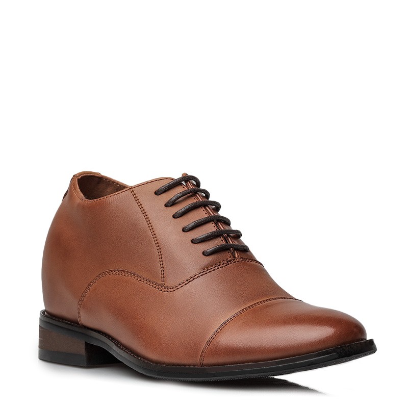Richelieu compensé Homme | Marron +7 CM | Mario Bertulli