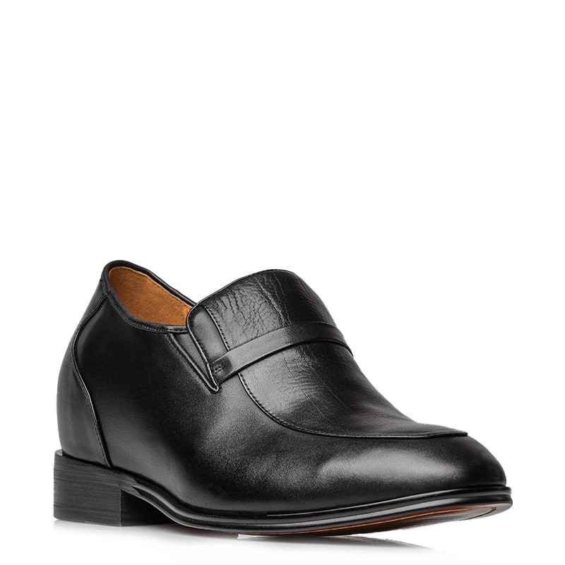 Mocassin rehaussant Homme Noir +8 CM Mario Bertulli