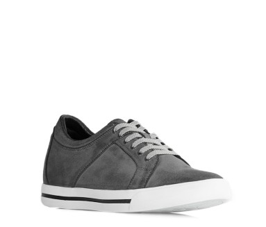 Sneaker Homme rehaussante  | Gris foncé +6 CM | Mario Bertulli