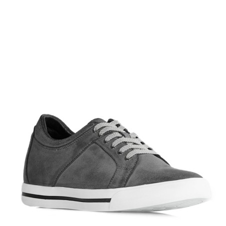 Sneaker Homme rehaussante  | Gris foncé +6 CM | Mario Bertulli