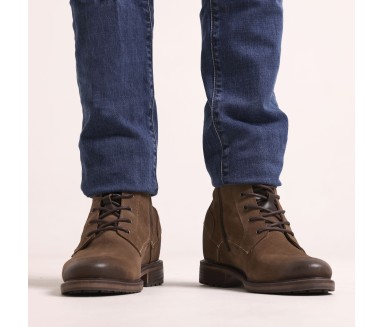 Bottes compensées Homme | marrons +9 CM | Mario Bertulli