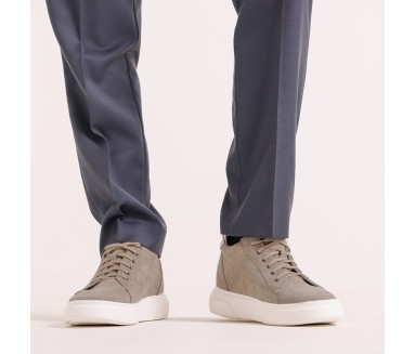 Sneaker talon compensé Homme | Sable +7,5 cm | Mario Bertulli