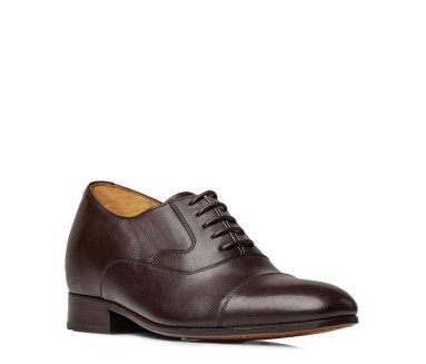 Richelieu compensé Homme | Marron +6 CM | Mario Bertulli