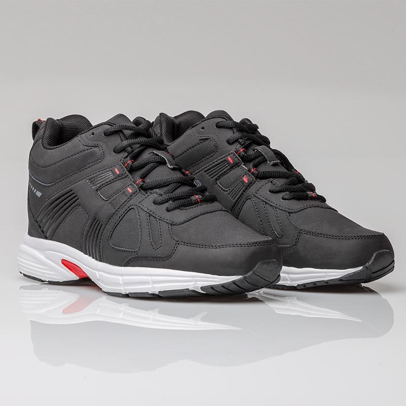 Basket Homme rehaussante  | Noir +7,5 CM | Mario Bertulli