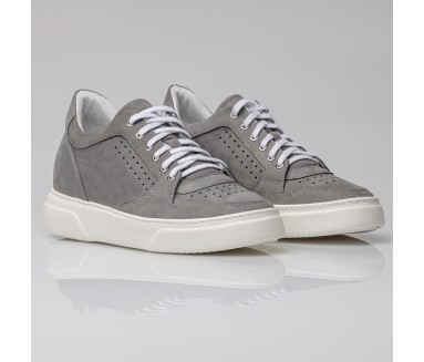 Sneaker Isolabona gris +7cm - mario bertulli