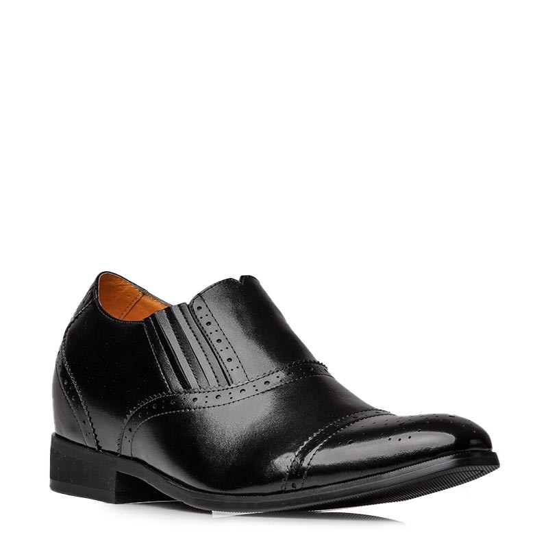 Mocassin rehaussant Homme | Noir +7 CM | Mario Bertulli