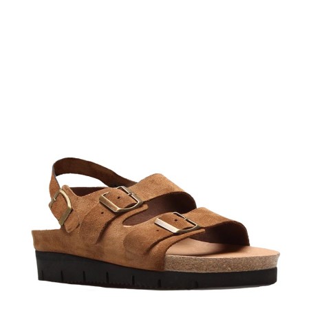 Sandales rehaussantes homme | Cognac +5 cm | Mario Bertulli