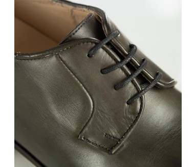 Chaussure Derby compensée Homme | Gris fumé +6 CM | Mario Bertulli