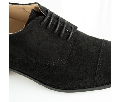 Richelieu compensé Homme | Noir +6 CM | Mario Bertulli