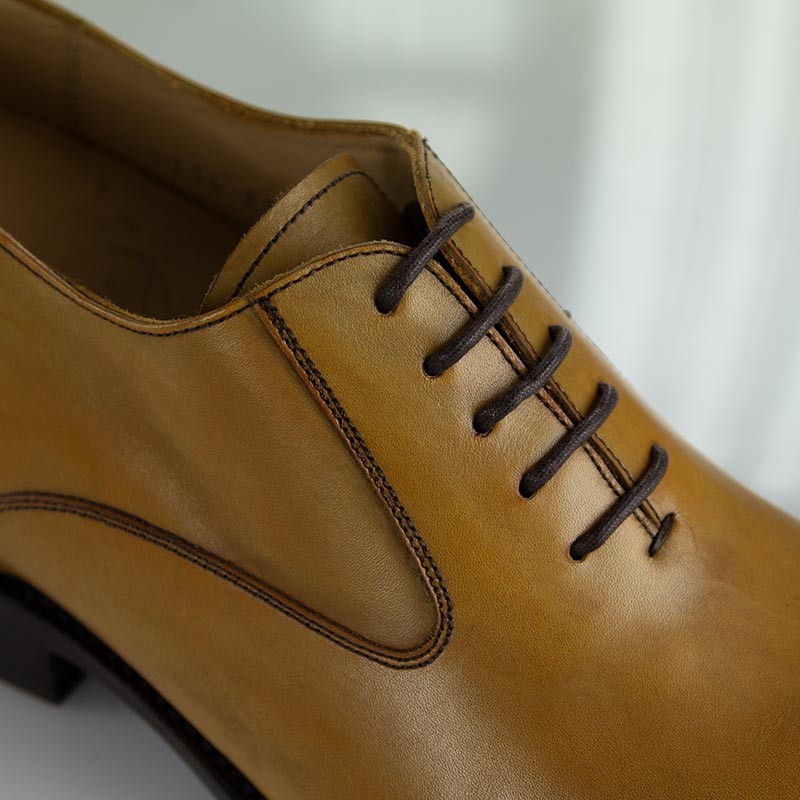 Richelieu compensé Homme | Cannelle +6 CM | Mario Bertulli