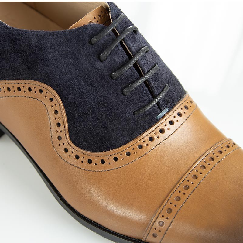 Richelieu compensé Homme | Caramel +6 CM | Mario Bertulli