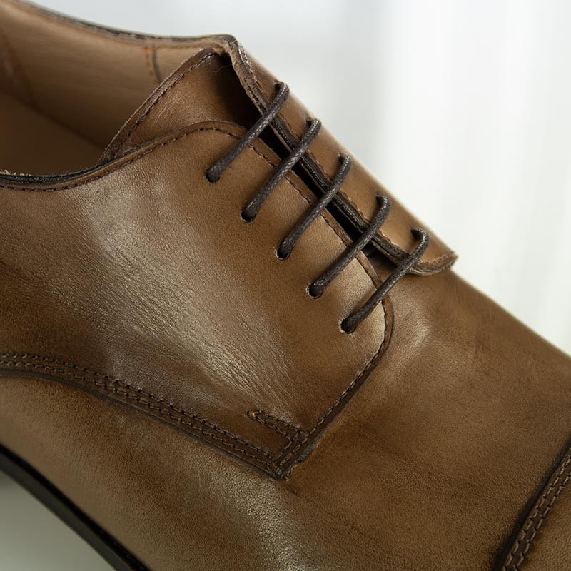 Chaussure Derby compensée Homme | Marron foncé +6 CM | Mario Bertulli
