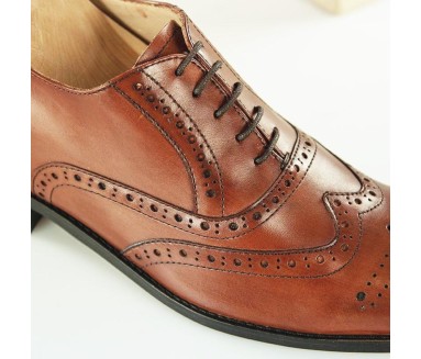 Richelieu compensé Homme | Marron +6 CM | Mario Bertulli