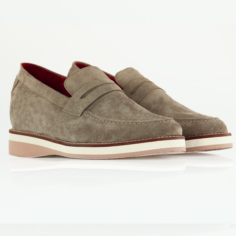 Mocassin rehaussant Homme | Sable +7,5 cm | Mario Bertulli