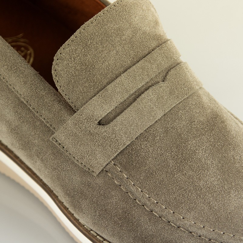 Mocassin rehaussant Homme | Sable +7,5 cm | Mario Bertulli