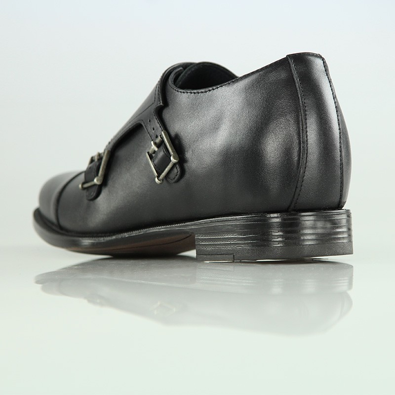 Chaussure Derby compensée Homme | Noir +7 CM | Mario Bertulli