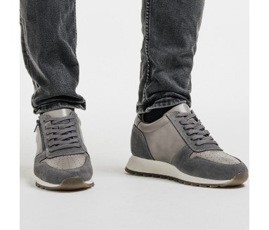 Basket Homme rehaussante  | Imperia gris +7,5cm | Mario Bertulli