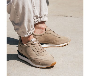 Basket Homme rehaussante  | Torino beige +7,5cm | Mario Bertulli