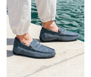 Mocassin rehaussant Homme | Gris clair +5,5 CM | Mario Bertulli