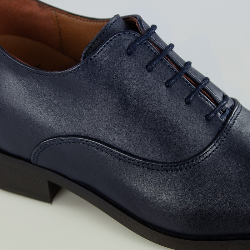 Richelieu compensé Homme |Marine +7,5 CM | Mario Bertulli