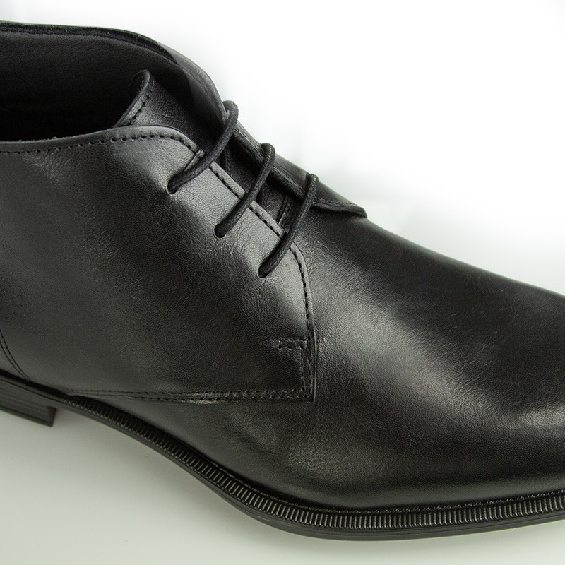 Bottes compensées Homme | Noir +6,5 CM | Mario Bertulli