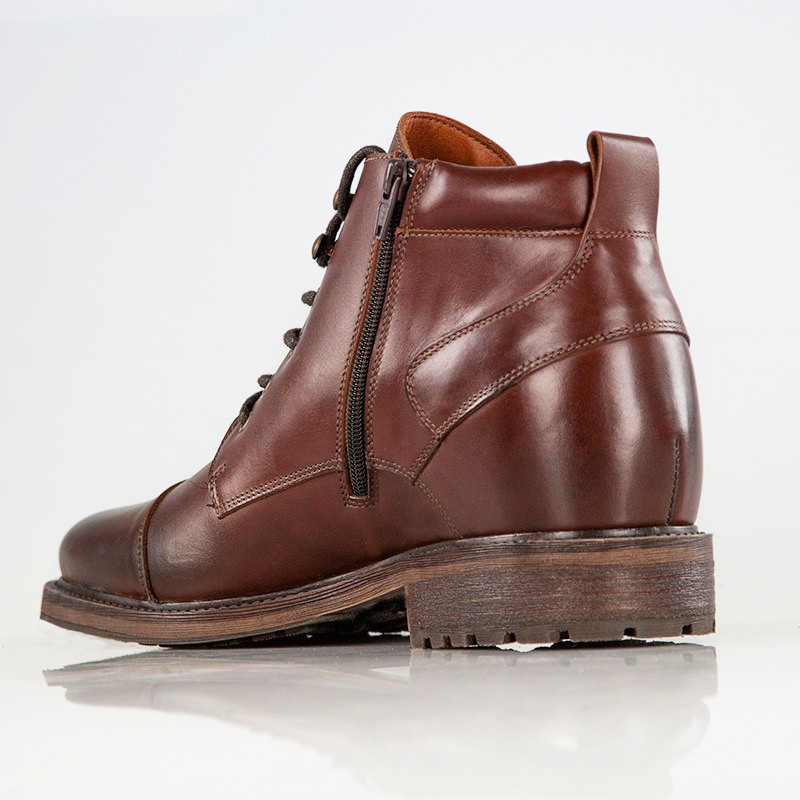 Bottines fourrés compensées  Homme | Noir +7.5 CM | Mario Bertulli