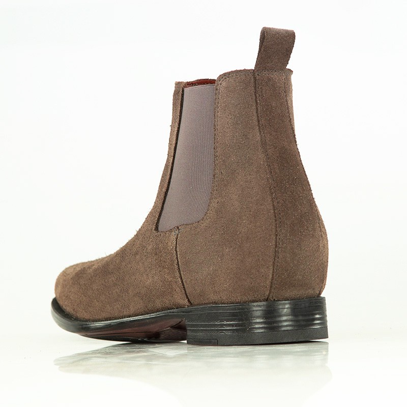Bottines rehaussantes Homme | taupe +6,5cm | Mario Bertulli