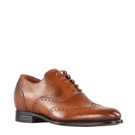 Richelieu compensé Homme | Cannelle +6,5 CM | Mario Bertulli