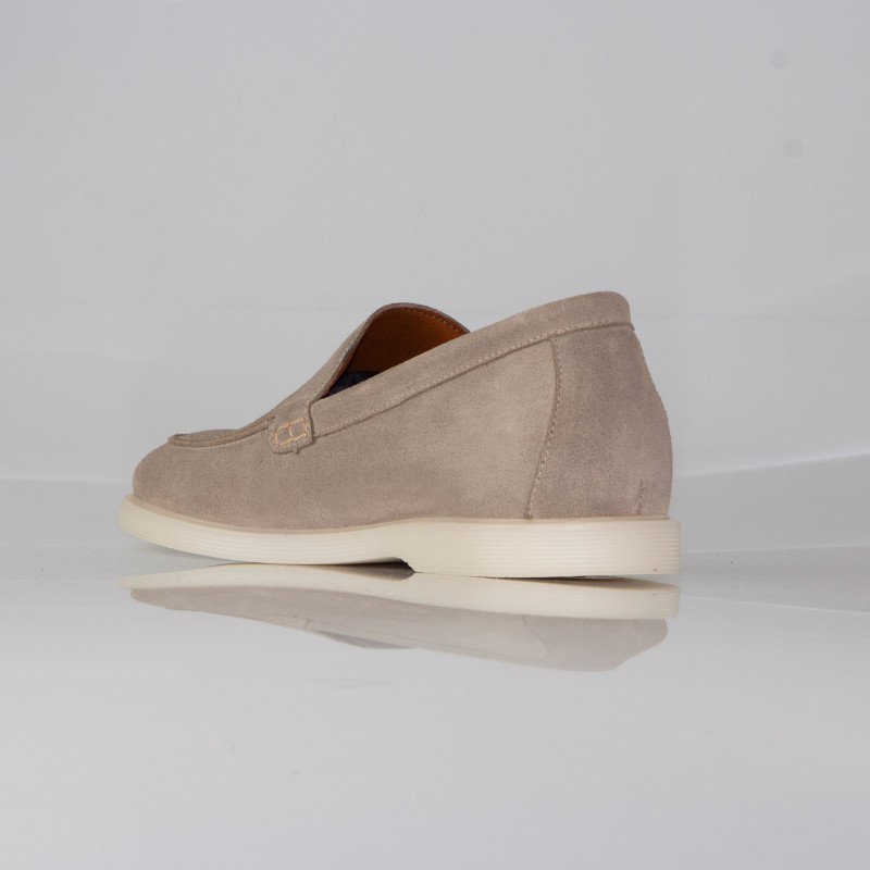 Mocassins rehaussants Positano sable +5cm