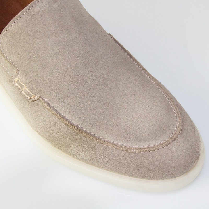 Mocassins rehaussants Positano sable +5cm