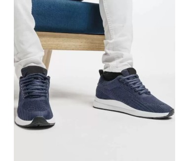 Basket Homme rehaussante  | bleu +5.5cm | Mario Bertulli