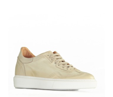 Sneaker compensée Homme | Blanc +6 cm | Mario Bertulli