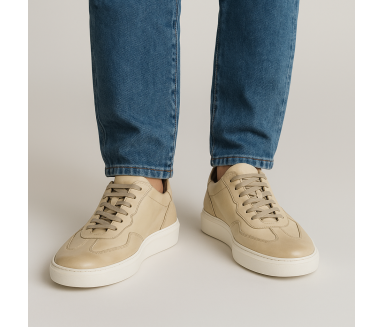 Sneaker compensée Homme | Blanc +6 cm | Mario Bertulli